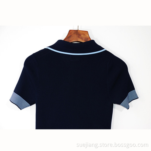 Women Short Sleeve Sport Style Casual Dress